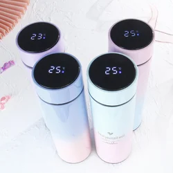 Wholesale Custom Stainless Steel Led Temperature Display Vacuum Insulated Smart Water Bottle with Tea Infuser