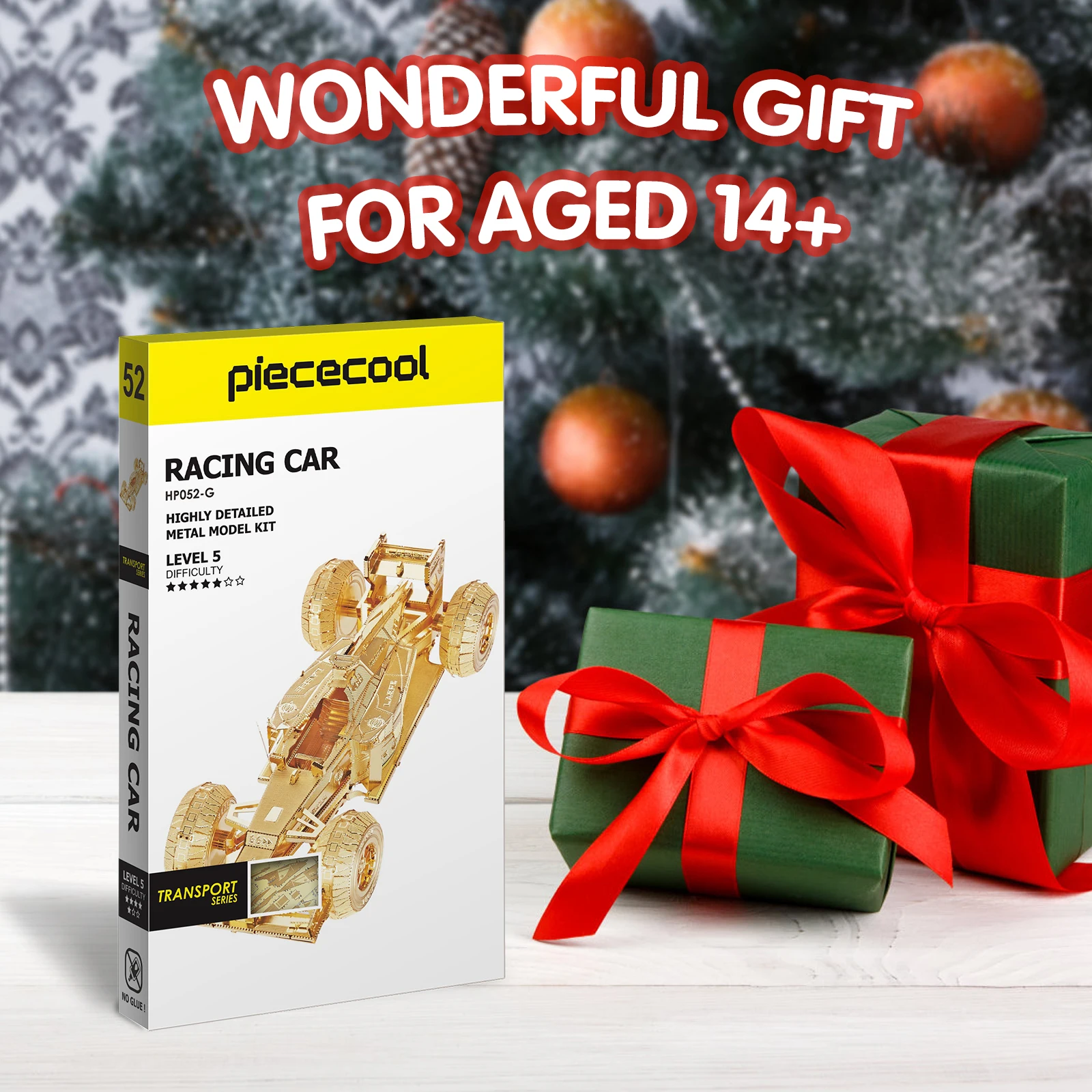 Piececool Racing Car Assembly Toyright Brain Education Toys Advanced F1 Car 3D Metal Puzzle for Adults
