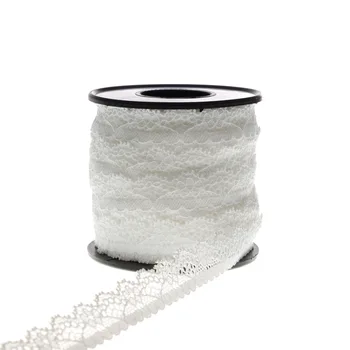 wholesale 1.5 cm elastic spandex lace trim for garment white jacquard lingerie stretch lace