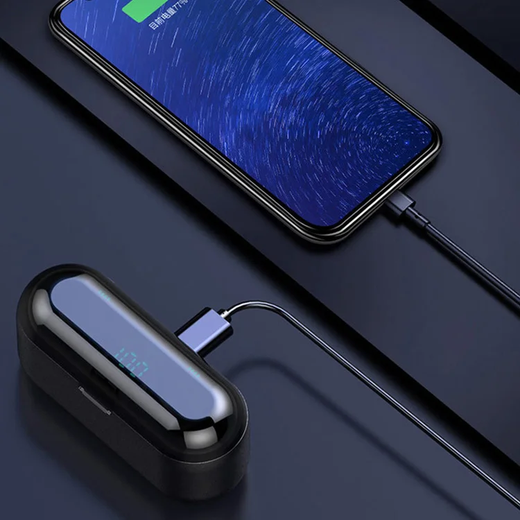 Беспроводные наушники стереонаушники наушники-вкладыши 1200 мАч с зарядным футляром спортивные водонепроницаемые Игровые для мобильных