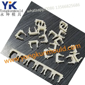 plastic single double pipe clip clamp fitting mould