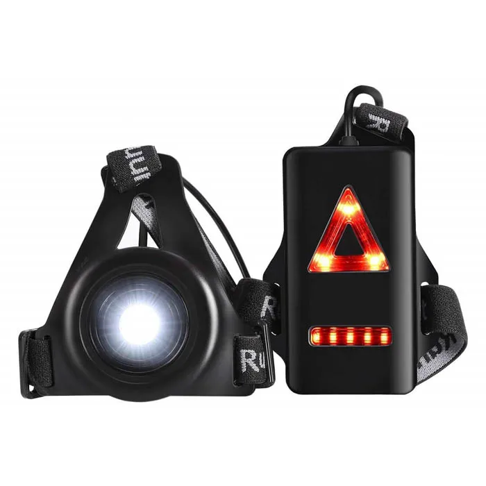 Waterproof Outdoor Running Light LED Night Running Flash USB Charge Chest Lamp 