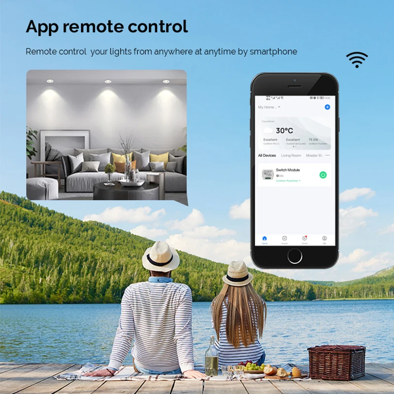 New Type Tuya Smart WiFi/Zigbee Stainless Steel Smart Switch Hotel Push Button Switch No Touch Neutral Wired or with