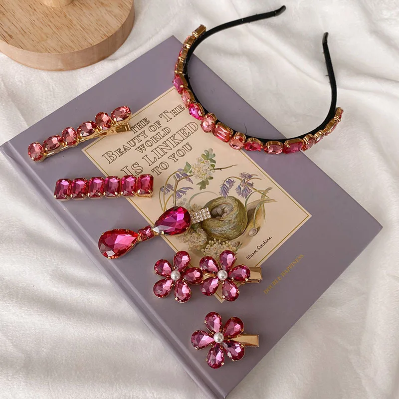 Заколка для волос с кристаллами и стразами свадебная Металлическая Заколка-пряжка жемчугом повязка на голову утконосом