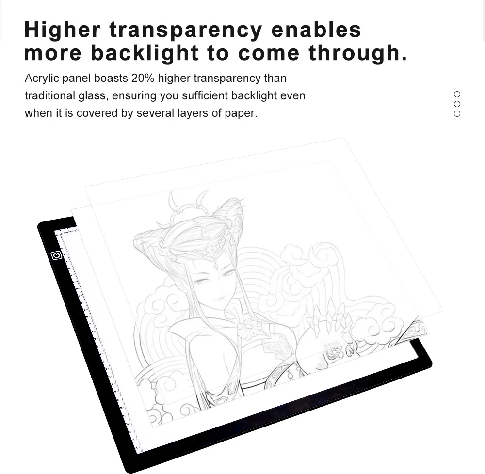 Factory Oem/odm Led Tracing Pad Graphic Drawing Led Light Pad Dimming