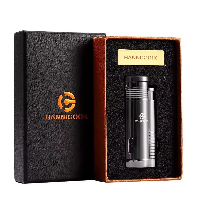 safety cigarette lighters Metal Grey Windproof Safety Portable 3 Jet Blue Flame Refillable Cigar  Lighter Butane Lighters| Alibaba.com