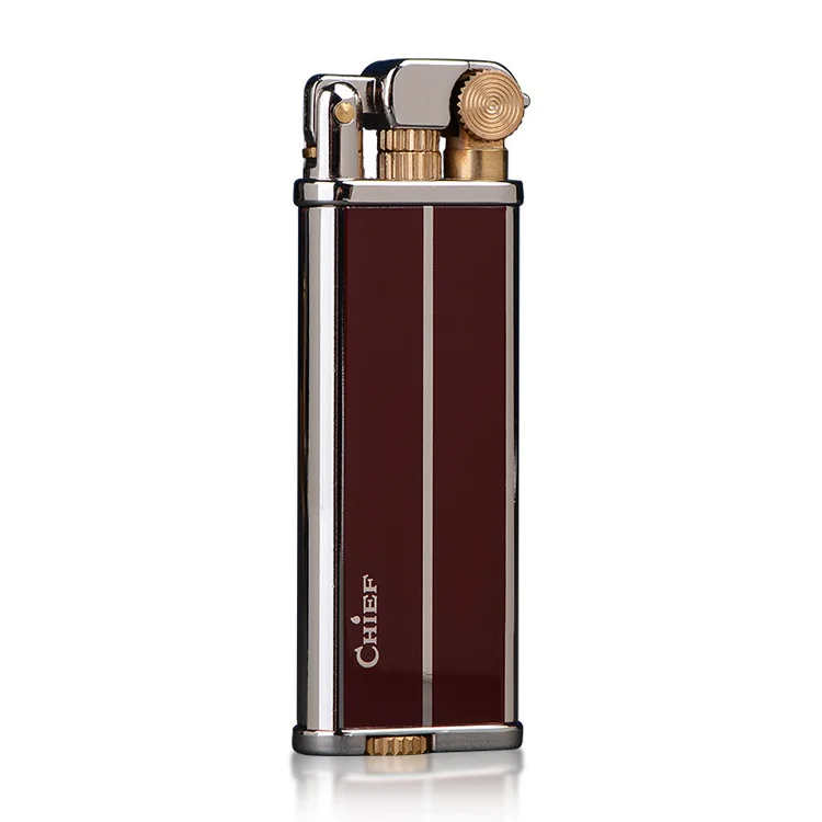 High Quality Embossed Metal Shell Kerosene Lighter Vantage Wheel Ignition Flame Lighter
