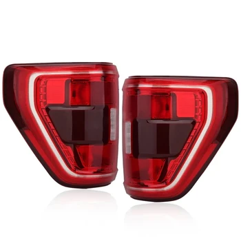 Car Accessories Tail Lamp Brake w/Blind Stop Brake Lamp Driver & Right Side Tail Light  for Ford F-150 XLT 2021-2023 Taillights
