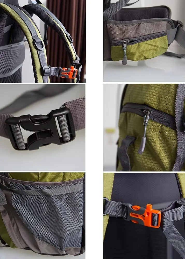 Custom Lightweight Waterproof Mountain Rucksack National Style Hiking Backpack with Open Closure for Travelling