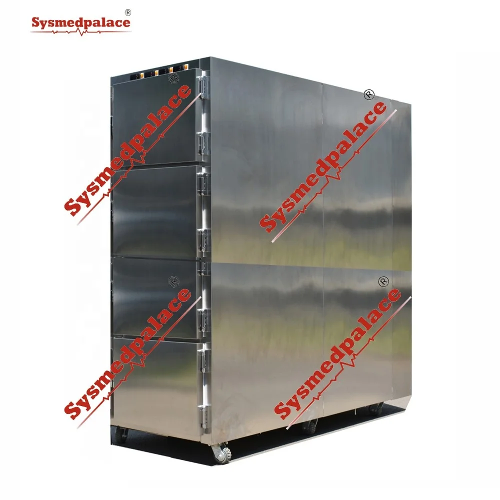 FREEZERPALACE 4 Drawers Individual Refrigeration Morgue Equipment Mortuary Refrigerator Cryotherapy Chamber  Supplies