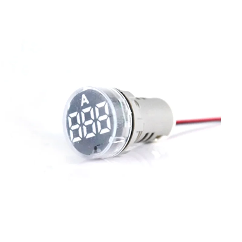 Светильники по хорошей цене, 22 мм, круглый светодиодный индикатор, микро-пластиковый прочный экран, амперметр переменного тока 0-100 А