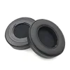 Black leather oval