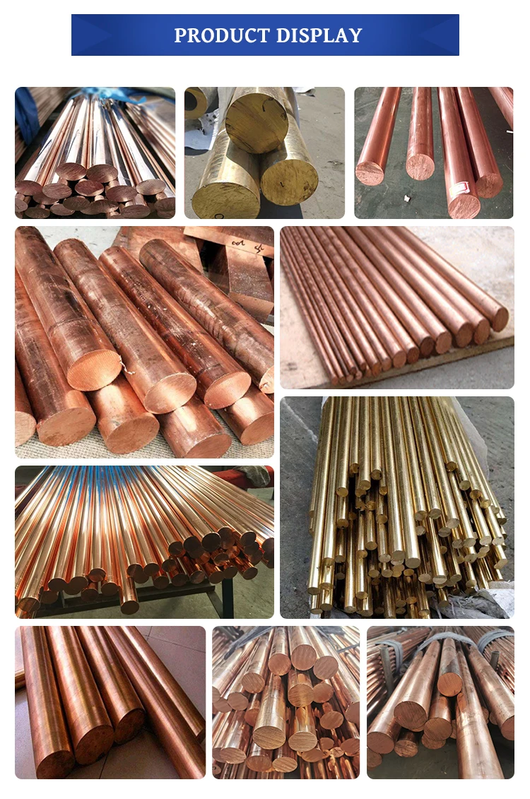 Premium Quality Copper Wire Rod 9.5 Mm C18150 Round Copper Rod Cathod