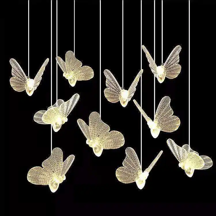 Wedding Acrylic Material Clear Butterfly Light For Wholesale Romance ...