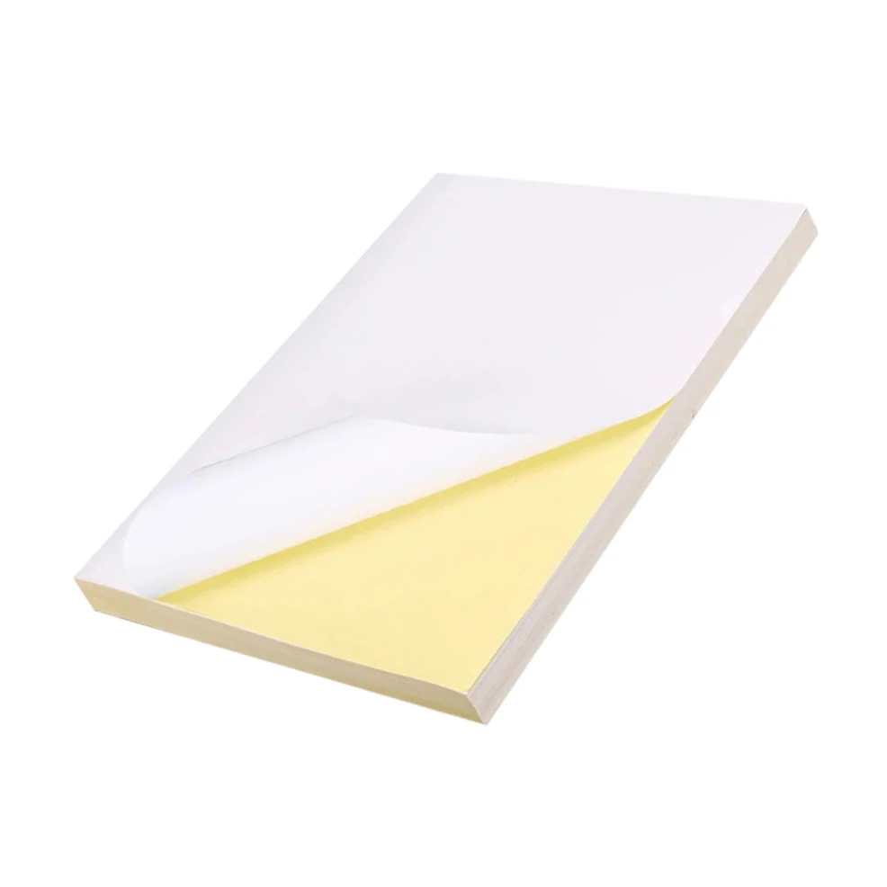Destructible Eggshell Label Color A4 Size Inkjet Vinyl Sticker Paper Sheet