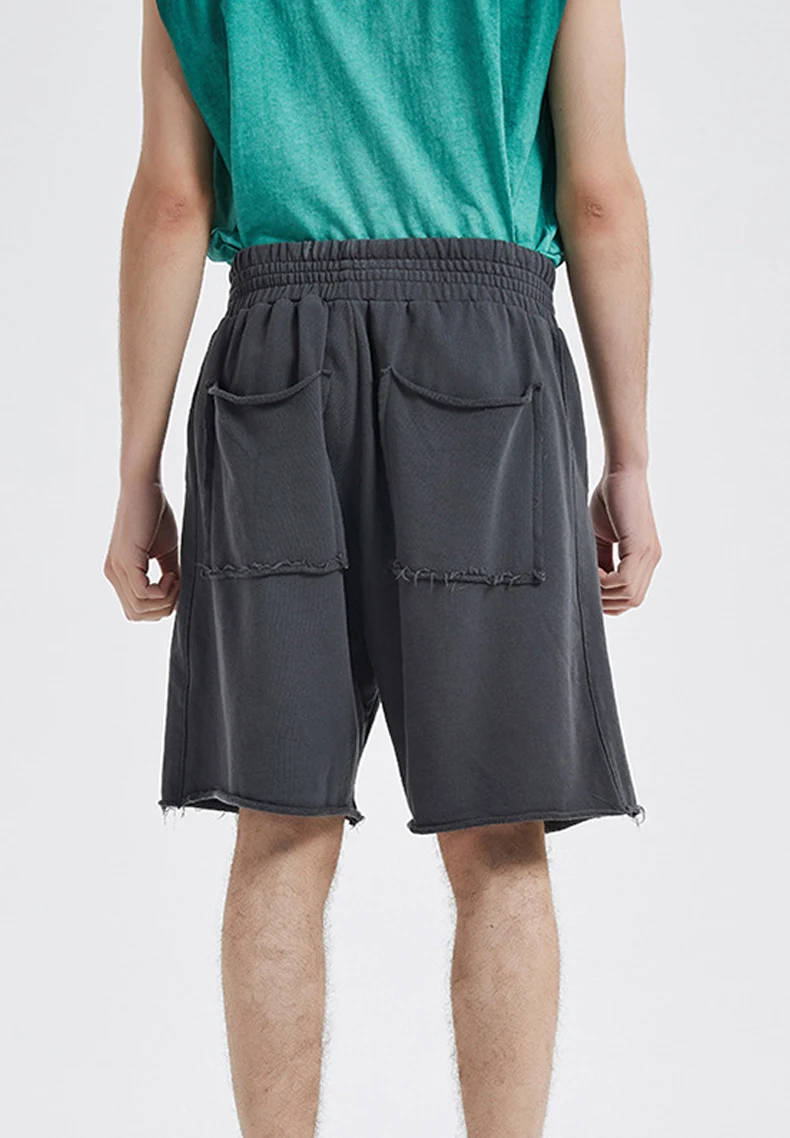 Summer Essential 100% βαμβακερό ανδρικό σορτς με τσέπες Κοντό παντελόνι γυμναστικής Αθλητικό σορτς συν μέγεθος για άνδρες136_voghion.com