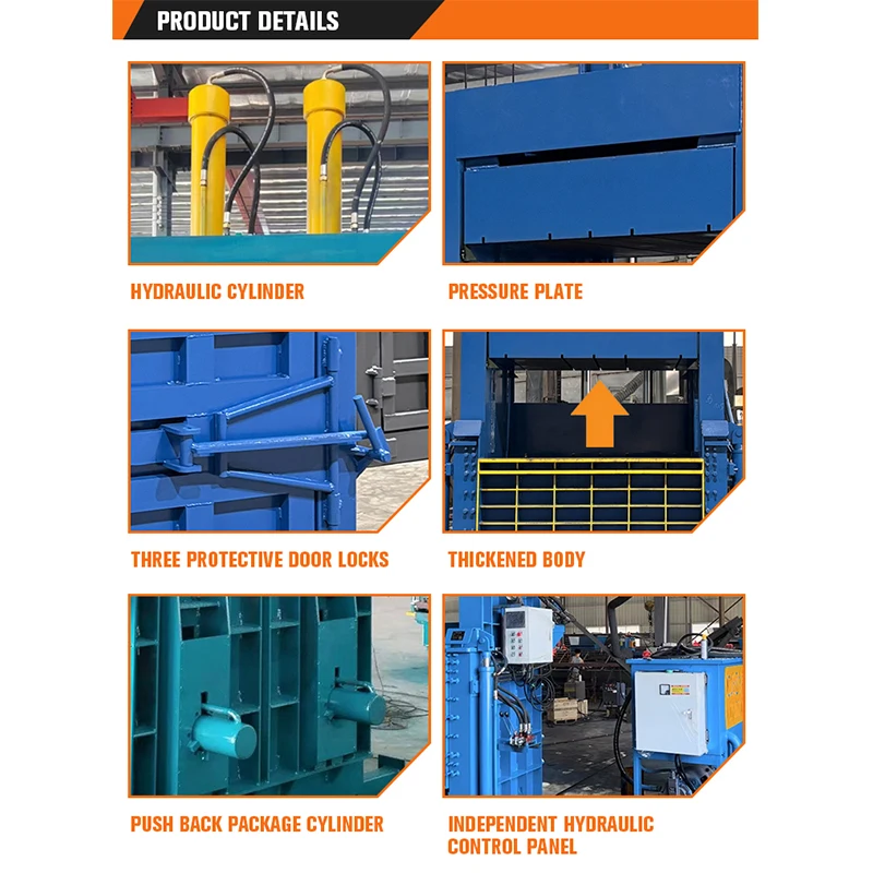 Sensational Savings Hydraulic Plastic Cardboard Baler Compactor Prices Pet Bottle Press Baler Machine for Sale - Image 6