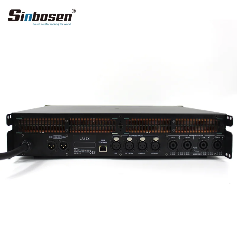 LA2X Amplifier Audio Professional 2000 Watts Sound 4 Channel Subwoofer Power Amplifier with Dsp