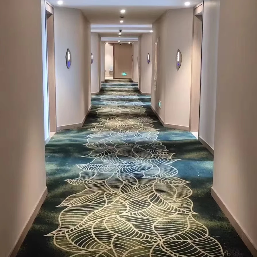 Custom Luxury Pattern Design 80% Wool 20% Nylon High Quality Axminster Carpet for 5 Star Hotels Banquet Auditorium