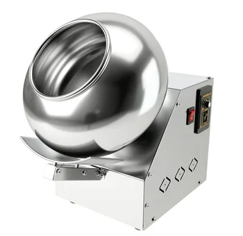 Table Top Small Commercial Mini Chocolate Panning Machine Coater Sugar Pan Peanut Nut Chocolate Coating Machine