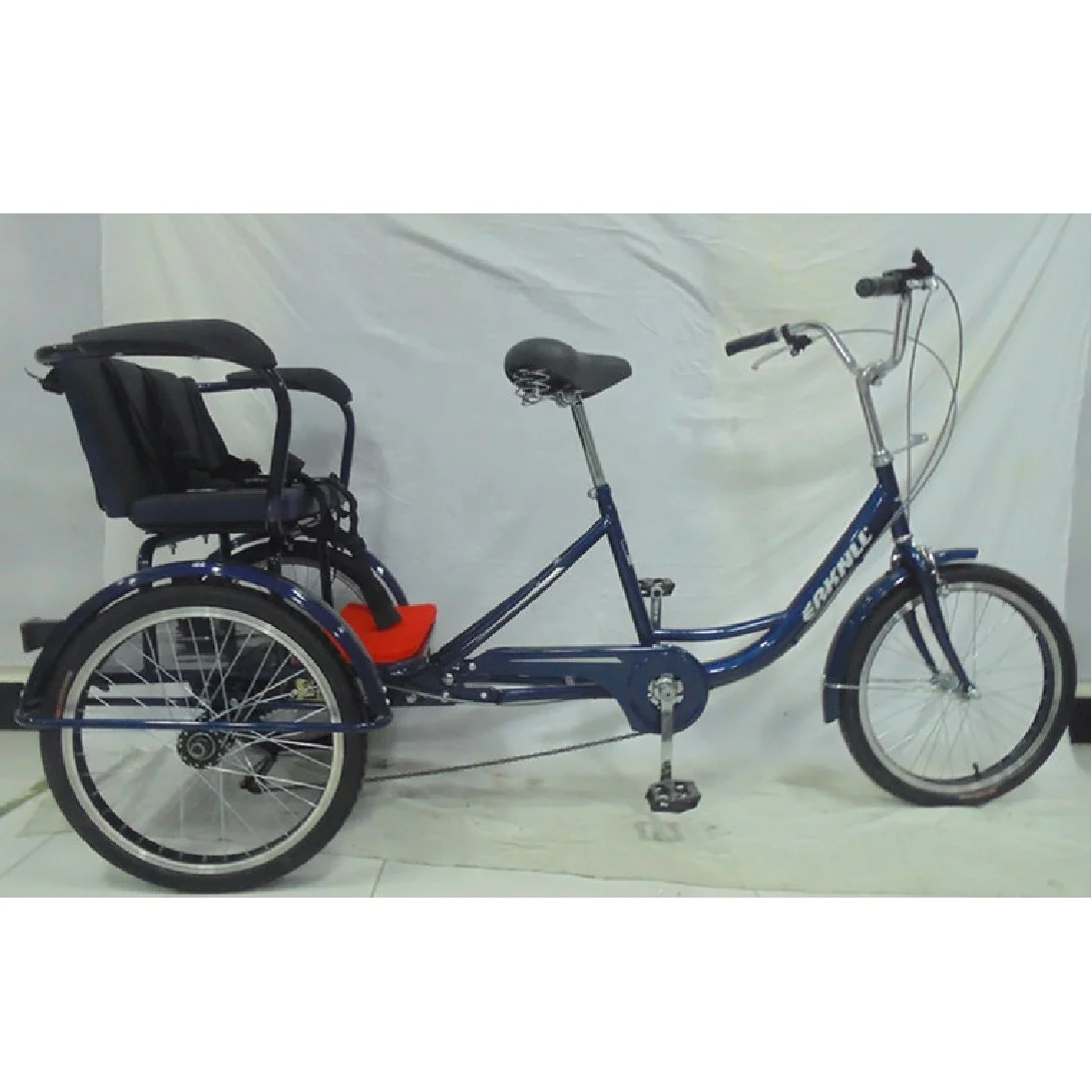 Трёхколёсный велосипед взрослый с детским сидением