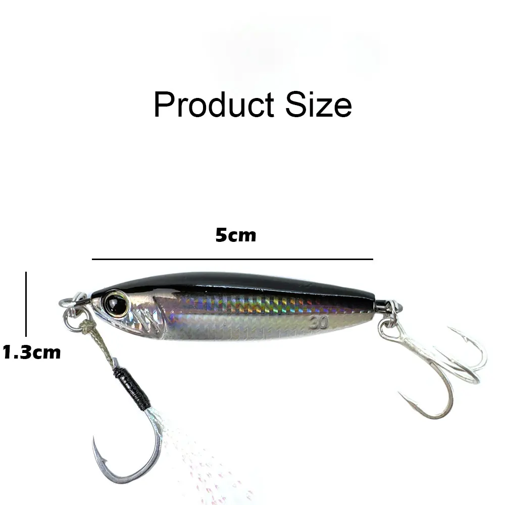 30g Shot peche double hook Fishing