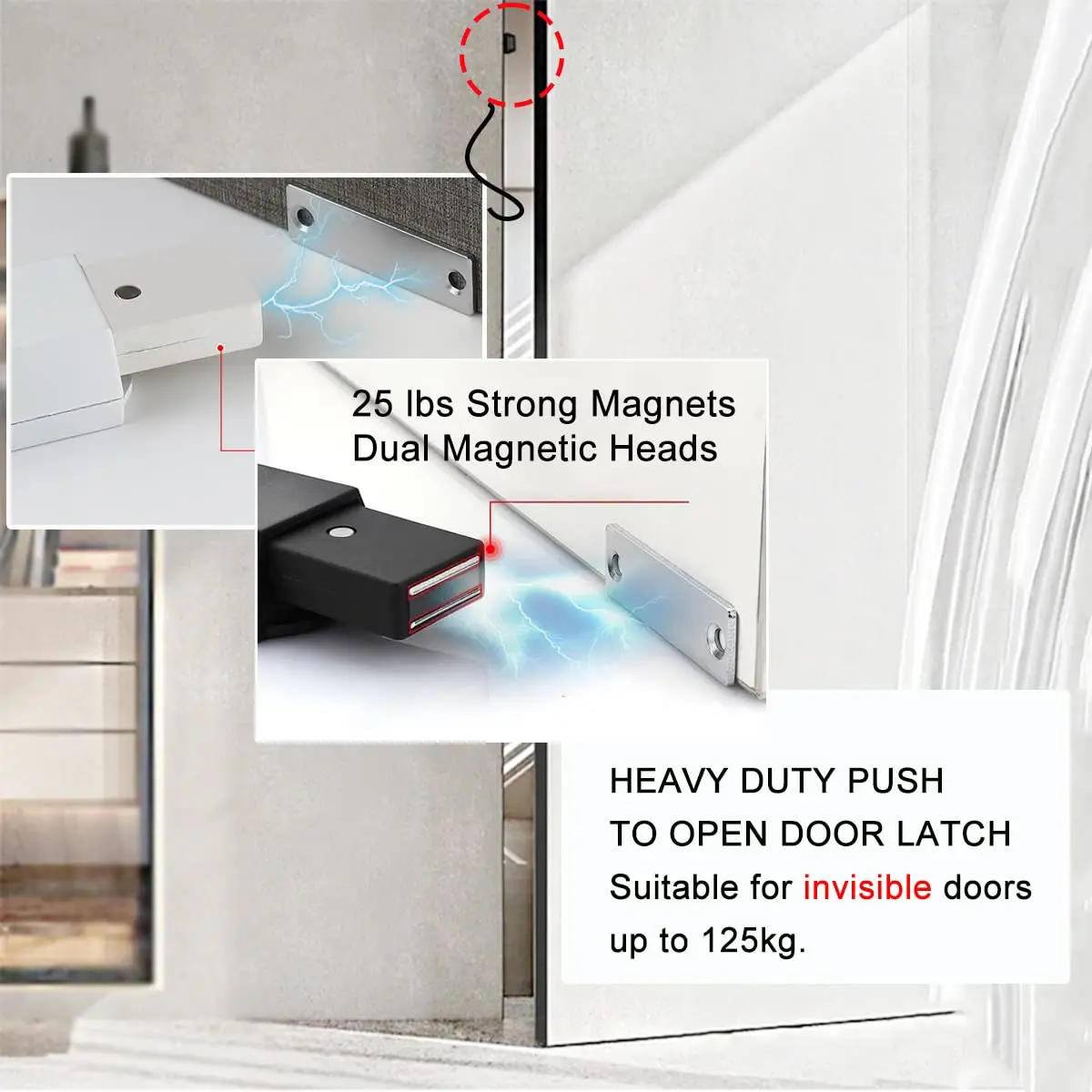 Heavy Duty Push To Open Hardware Push Latch Lock For