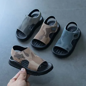 In Stock Breathable Open Toe Flat Beach Shoes Summer Children Sandals PVC BEACH Sandals for Boys