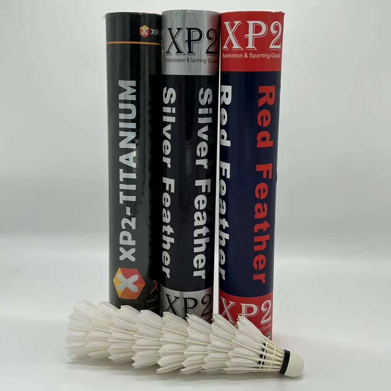 XP2 Titanium Feather Shuttlecock - Cheap Price, Durable Goose