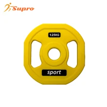 Supro Gym Exercise Barbell accessories weights plates oem with steel material 10 kilo weight plates