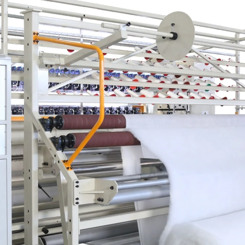 China Computerized Industrial Multi Needle Cpu Bord Quilt Filling Duvet Quilting Machine