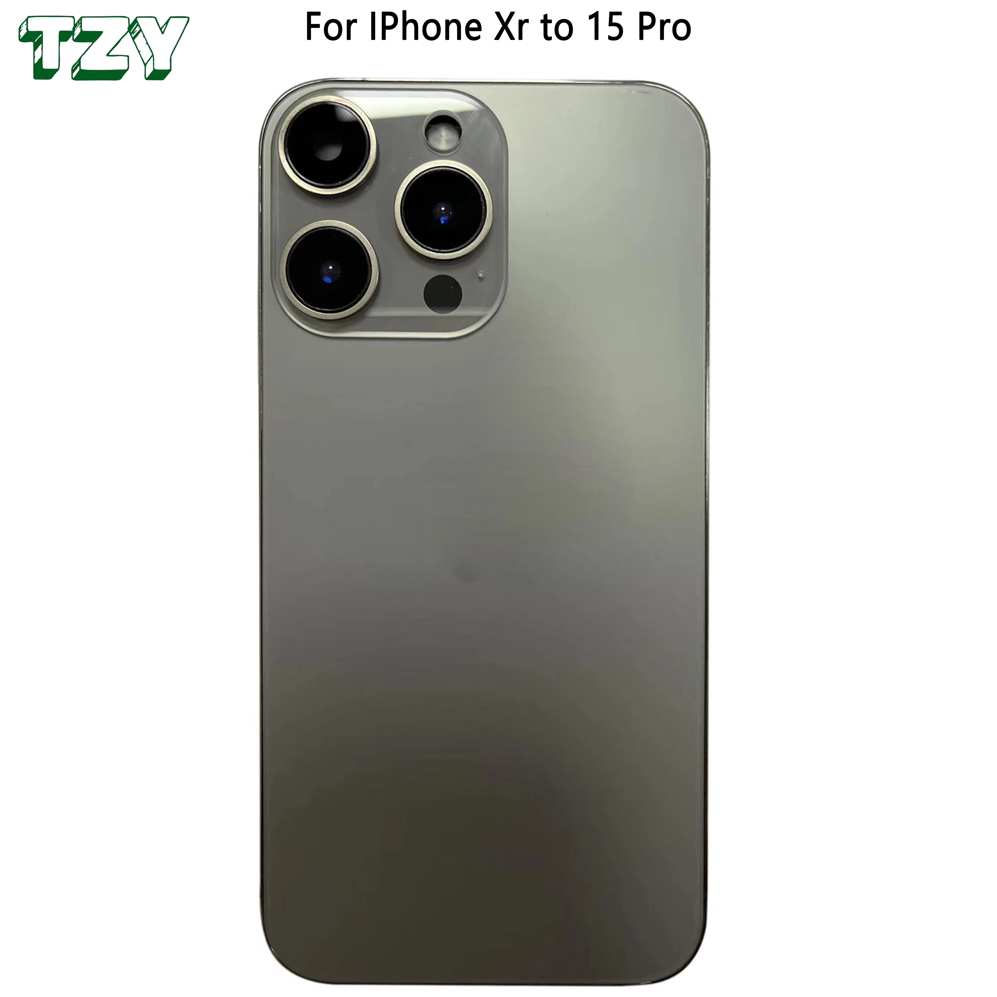 iPhoneXR用　iPhone15仕様　バックパネル　カスタム iPhoneXR用 iPhone15仕様 バックパネル ホワイト カスタム
