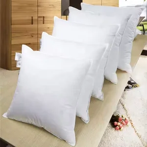 High Quality Custom White Soft Sleeping Bedding Inner Pillow Hotel 100% Cotton Insert Feather Health Deep Sleep Pillow