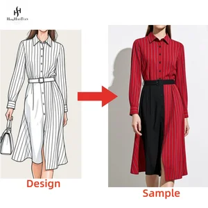 OEM ODM Clothing Manufacturer Clothes Women Casual Dresses Custom Low MOQ Design Service High Quality Garment Women Casual Dress