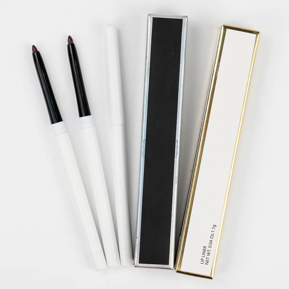 Muting Makeup Princess Private Label 15 Colors Lip Liner Vegan Nude Retractable Clear Waterproof Lip Liner