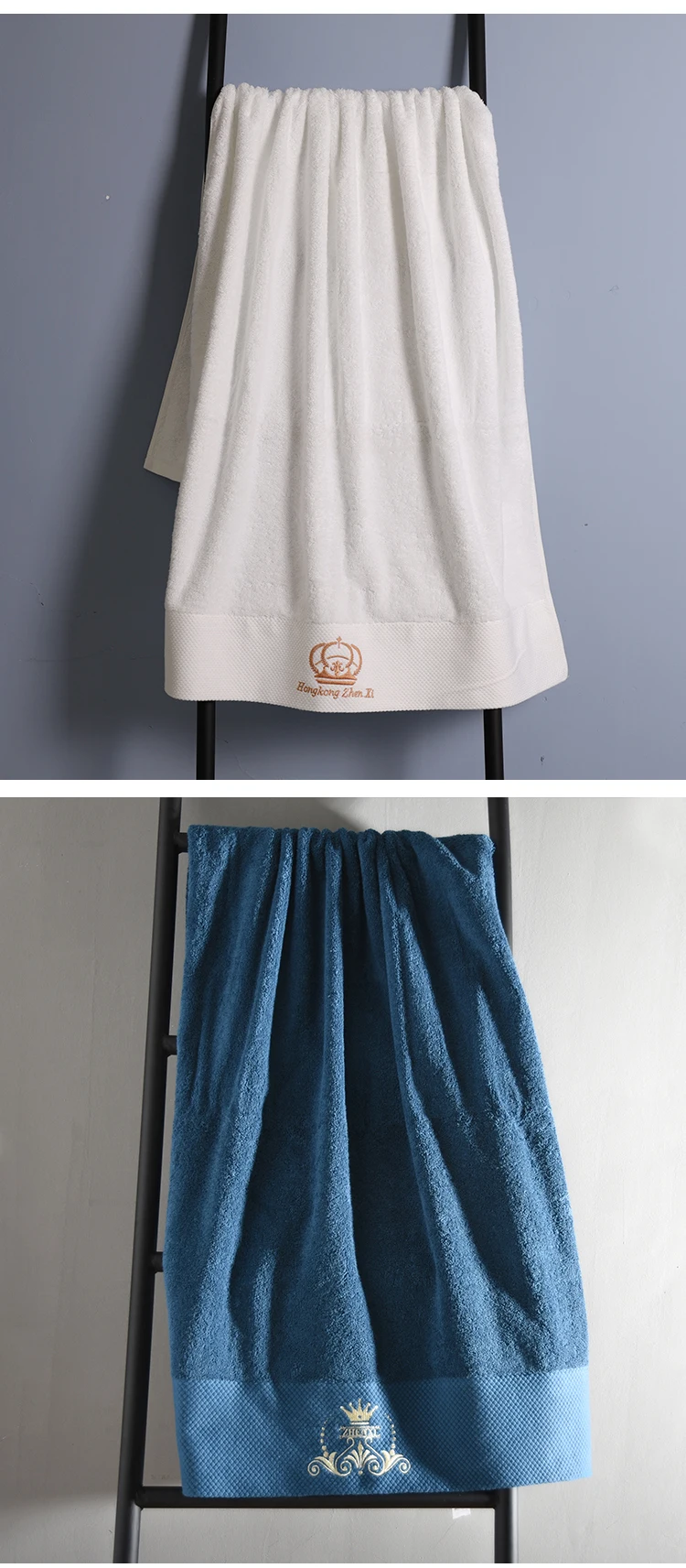 Hotel pure cotton towel enlarged and thickened bath towel bathroom face washing towel set
