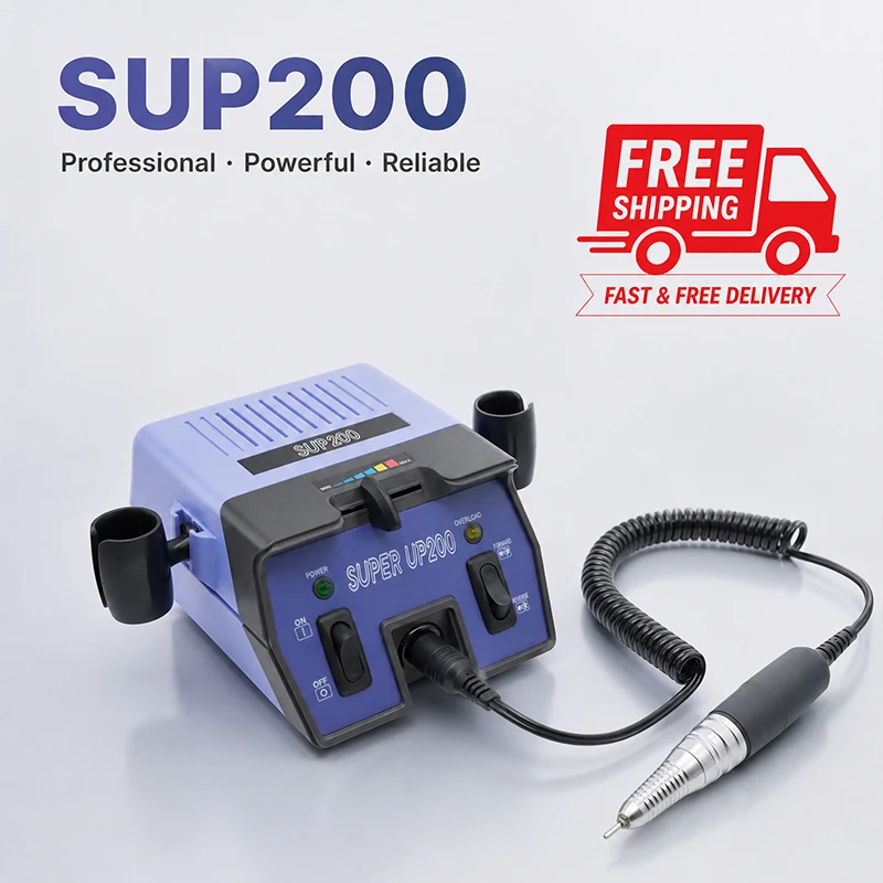SUP200 Nail Drill Machine 30000RPM High Speed Low Vibration Brushless Motor OEM Electric Nail File Wholesale Manicure Salon