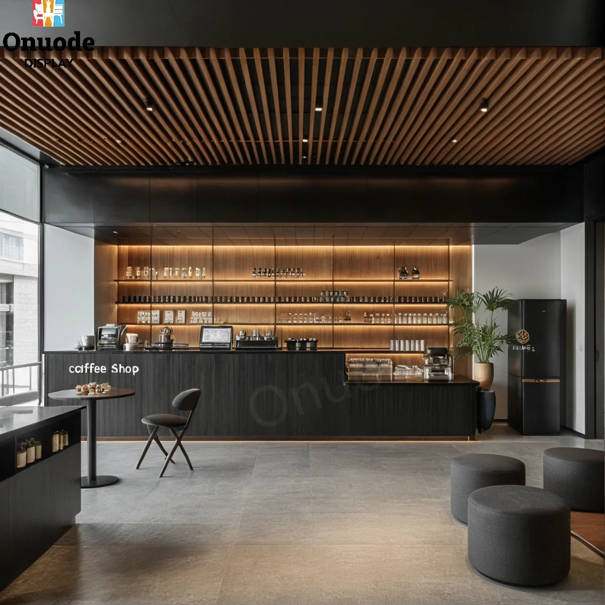 Custom Modern Cafe & Restaurant Bar Cabinets | Coffee Tea Showcases & Counter Furniture | Turnkey Store Interior Solutions