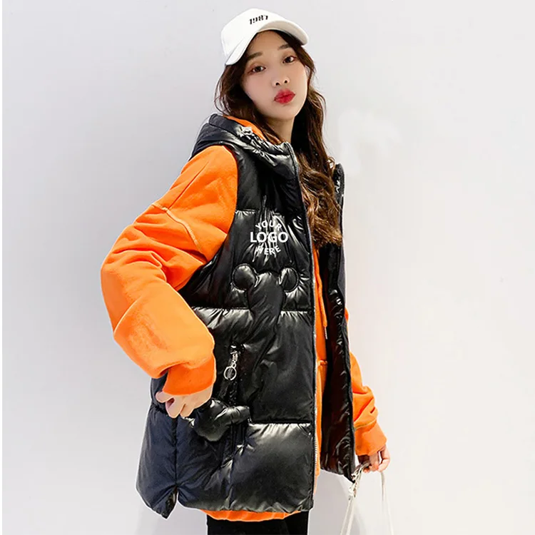 Wholesale Custom Shiny Puffer Jacket 