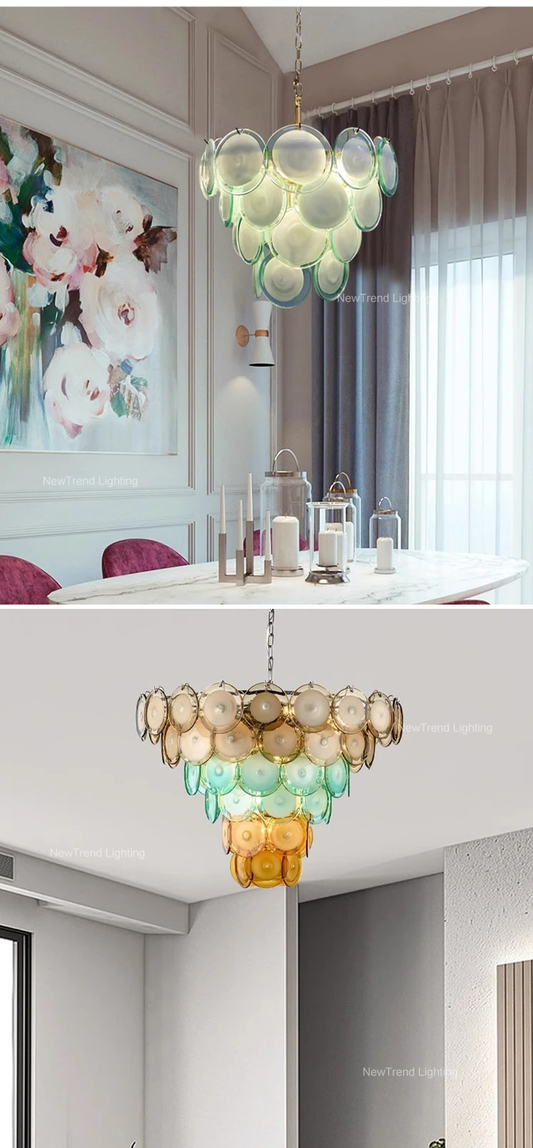 cpl 270 modern style indoor decoration chandelier villa apartment living dining room glass led pendant light-6