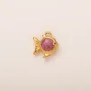 Pink goldfish pendant