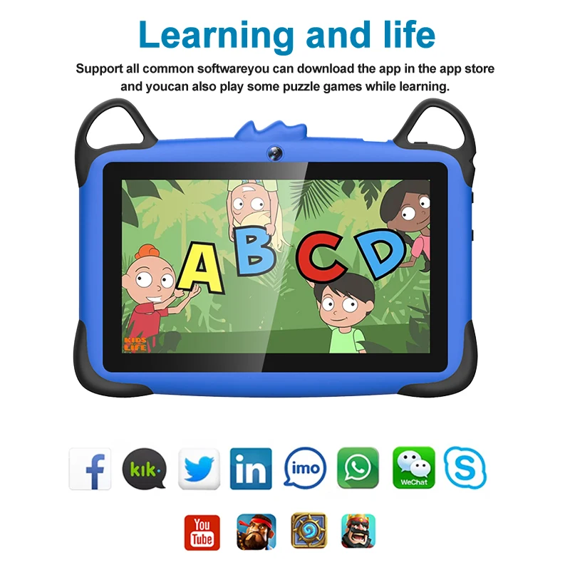 Tablette Pour Enfant Android Tablette Educative Learning Kids Pad Tablet for Kids Education Children Tablet Android