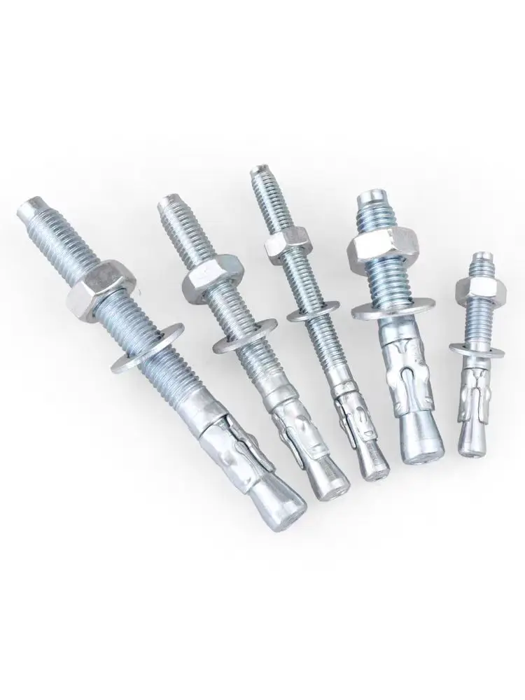 MALAXY 1/4 3/8 1/2 5/8 3/4 Stainless Steel Throught Bolt Concrete Wedge Anchor Bolts SS304 SS316 Wedge Anchor supplier
