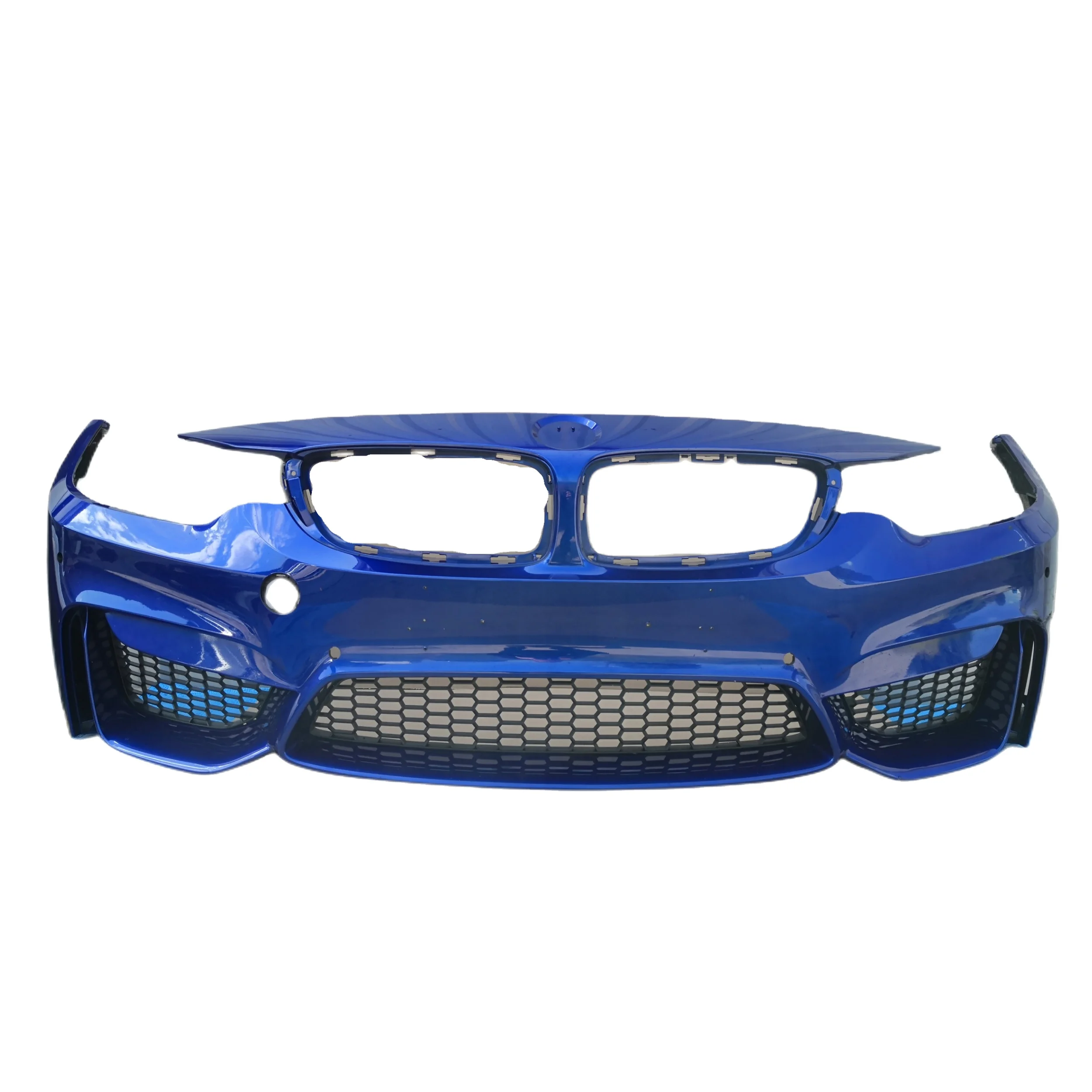 Front Bumper Cover 塗装済みBMW E90 3シリーズ4DR OEタイプフロントスプリッター+ EYELIDSカバー06-08 P IKON MOTORSPORTS, Front Bumper Cover Compatible With 2019-2022 BMW