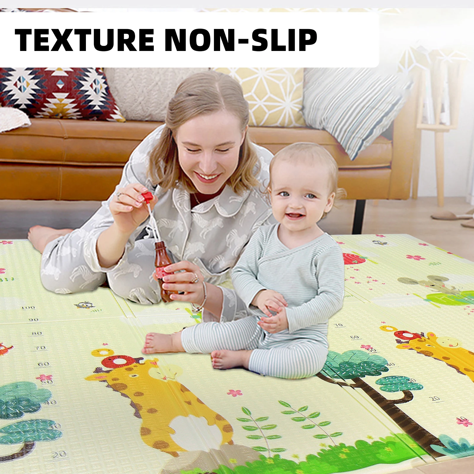 Tummy Time Anti-Slip Baby Crawling Mat XPE Baby Play Mat supplier