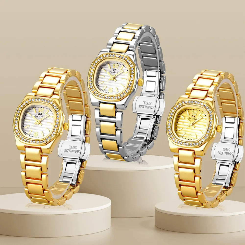 BS bee sister Fashion Women Watch Diamond Watch Top Brand Ladies Watches Casual Women Bracelet Wristwatches Relogio Feminino