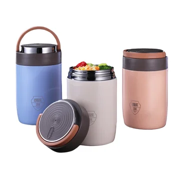 2L wide mouth double wall vacuum thermos lunch box for hot food kids stainless steel