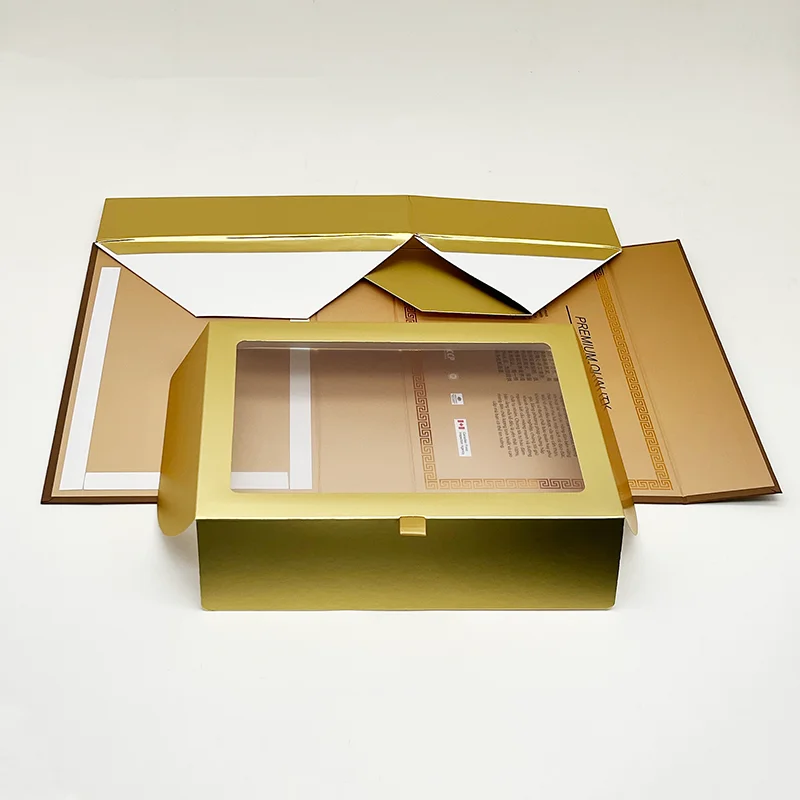 Jiurun Factory Custom Folding Boxes Magnetic Closure Gift Box Collapsible Magnetic Rigid Bird's Nest Paper Box factory