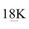 18K white gold
