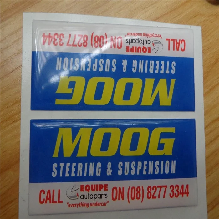 Hot Selling Cheap Custom Logo Waterproof Clear Epoxy Resin Dome Sticker